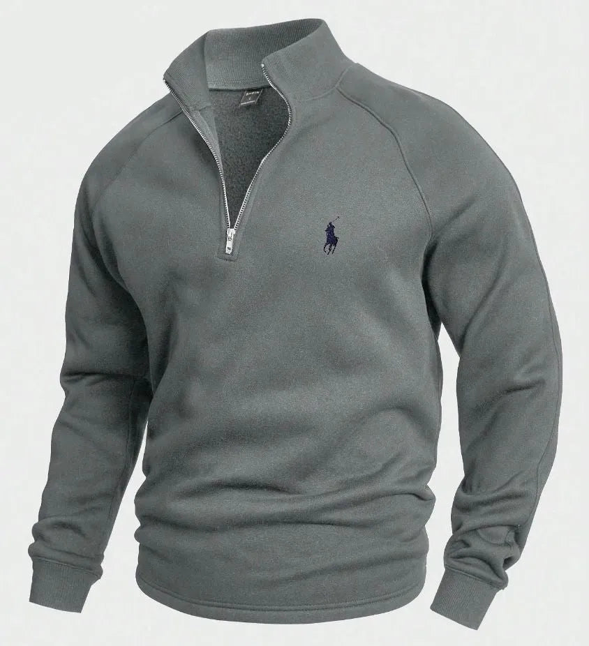 Suéter Ralph Lauren Cotton com meio zíper