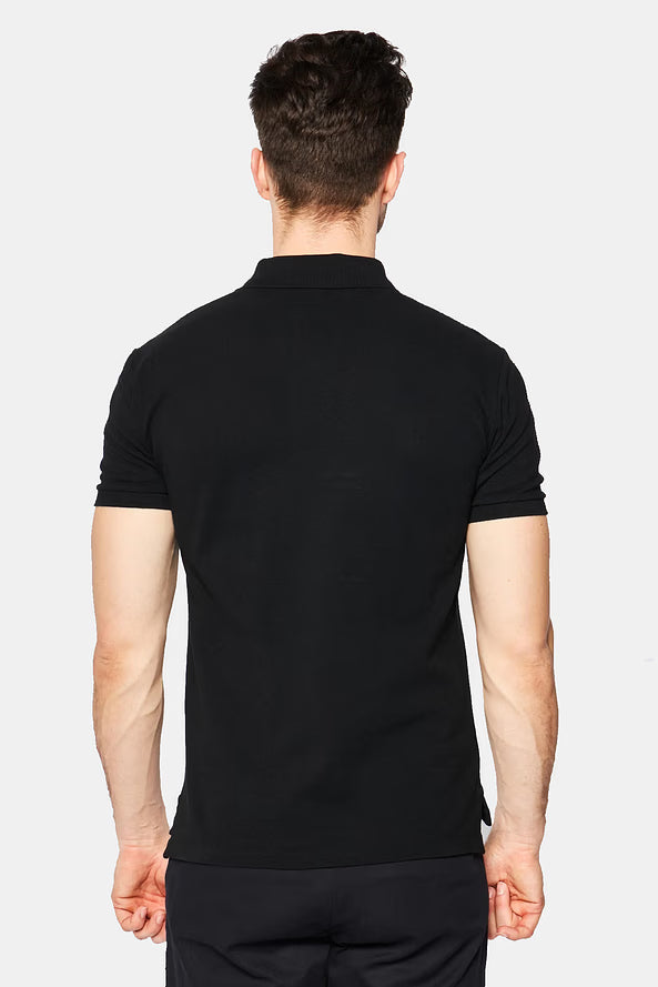 Camisa Polo Ralph Lauren Custom Slim Fit Red Icon Preta
