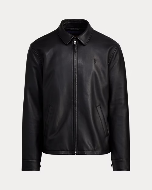 Jaqueta de Couro Legítimo Ralph Lauren