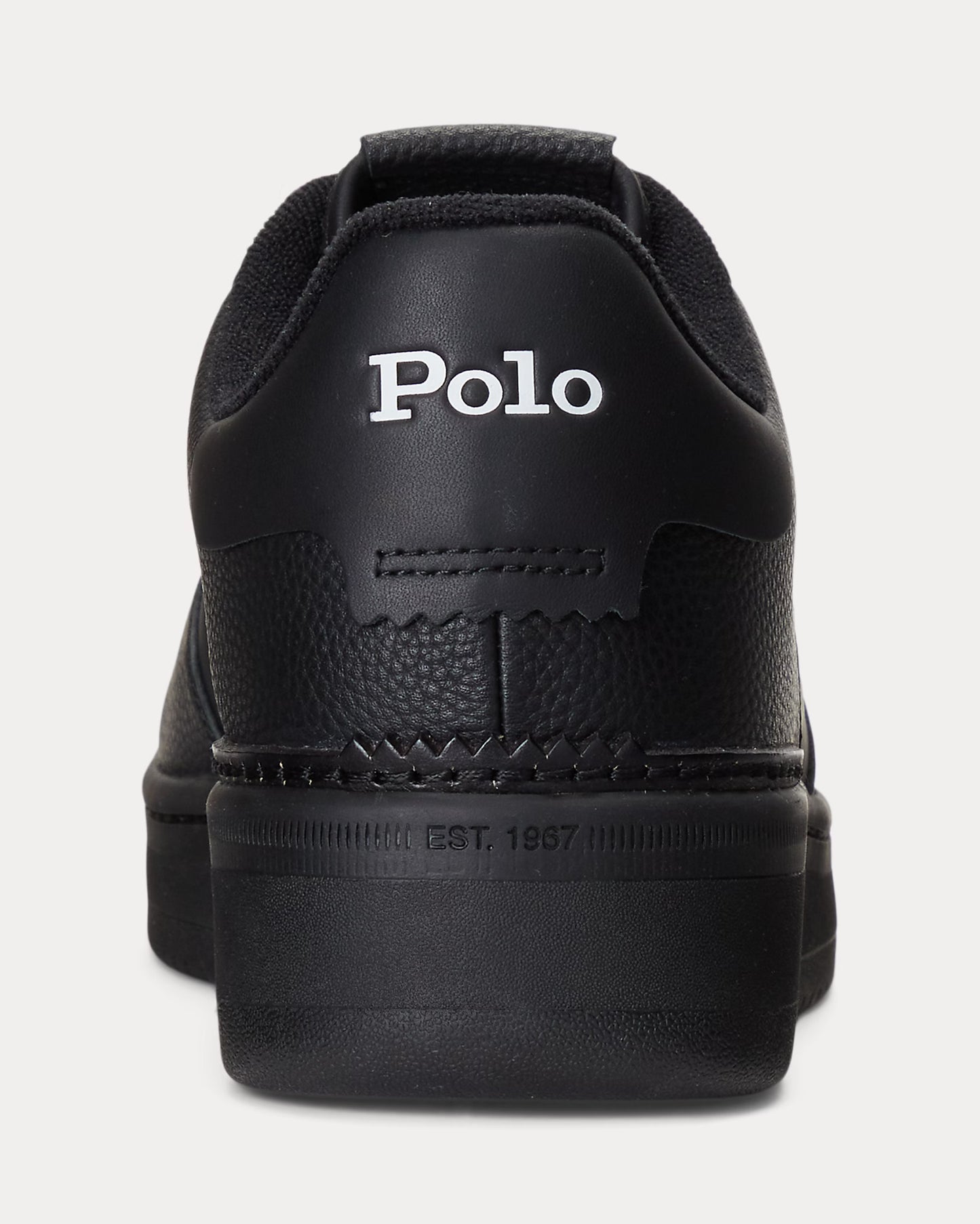 Tênis de Couro Ralph Lauren Preto Masters Court