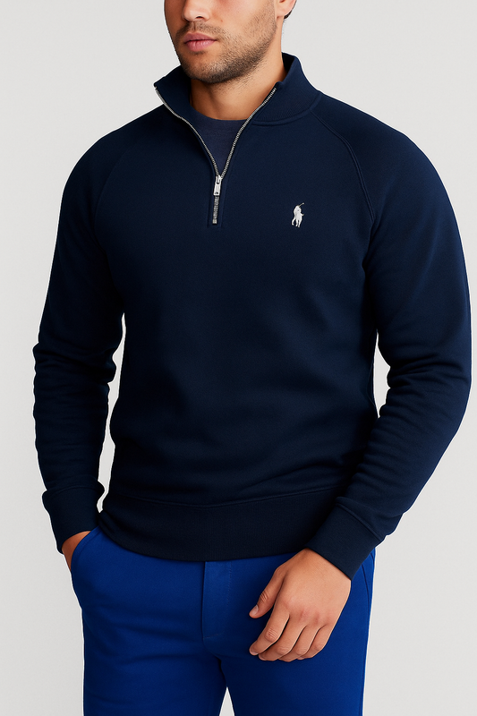 Suéter Ralph Lauren Cotton com meio zíper