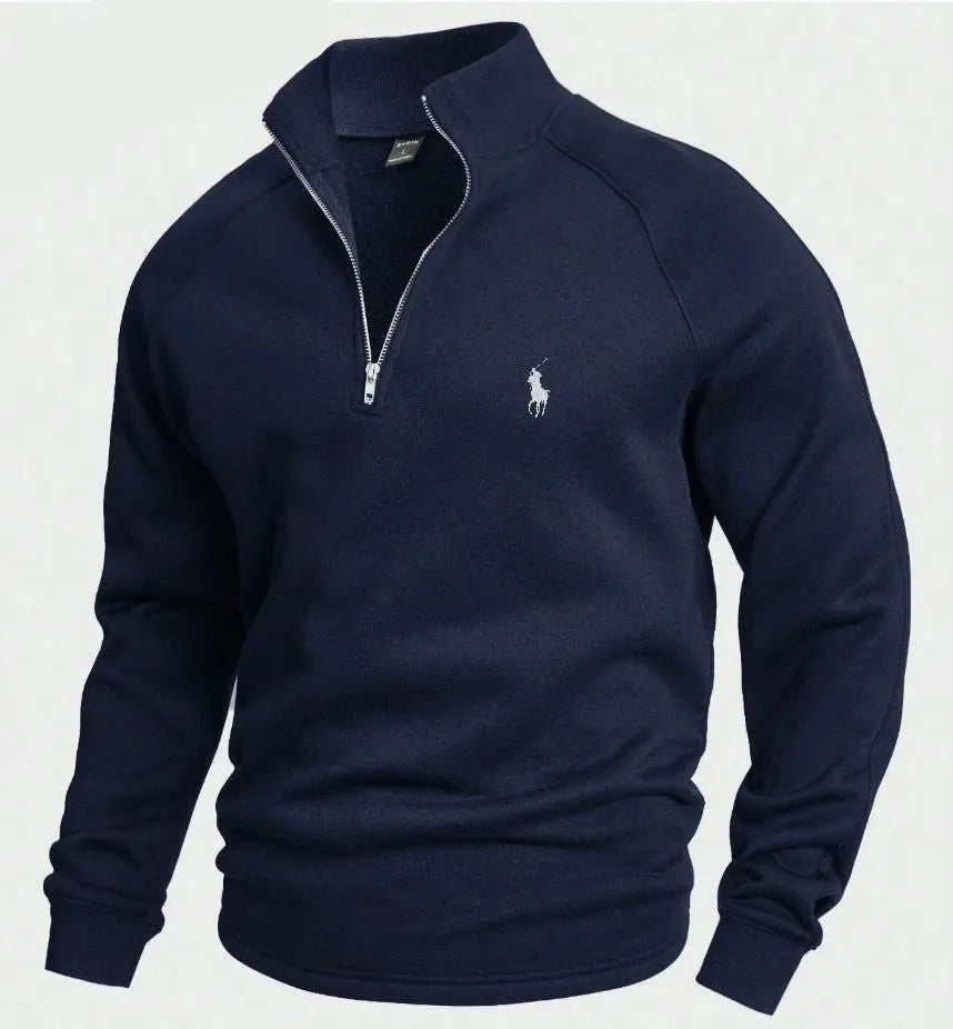 Suéter Ralph Lauren Cotton com meio zíper