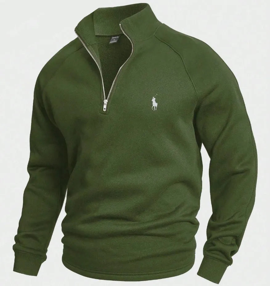Suéter Ralph Lauren Cotton com meio zíper