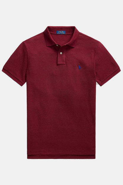Camisa Polo Ralph Lauren Custom Fit Masculina Blue Icon Vinho