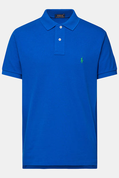 Camisa Polo Ralph Lauren Custom Fit Masculina Green Icon Azul